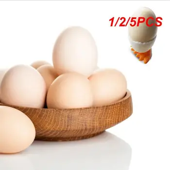 1/2/5DB Aranyos kreatív tojáspohártartó Műanyag tojástartó lábakkal Tojáselválasztó főtt tojás tartály Konyhai kiegészítők