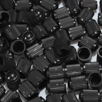 100 db Műanyag szelepsapkák Gumiabroncs sapka Szelepfedél autó motorkerékpárhoz fekete