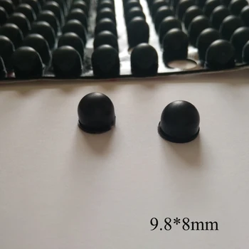 100Pcs 9,8 * 8 mm-es öntapadó szilikon gumi lábpárnák szekrény laptop lökhárítók ajtó stop bútorvédők pad lengéscsillapító