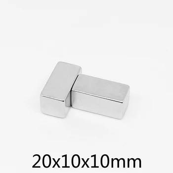 2/5/10/15/20/30DB 20x10x10 blokkkereső mágnes 20x10x10mm neodímium mágnes 20mm * 10mm NdFeB erős mágnesek lap 20 * 10 * 10 N35