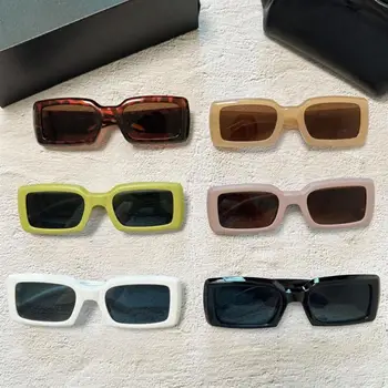 2023 Divat cukorka színű kis téglalap napszemüveg férfiaknak nőknek Luxus márka utazás Vezetés szögletes napszemüveg UV400 szemüveg