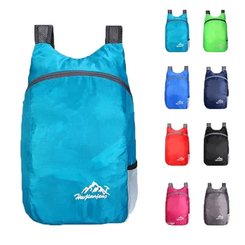 20L könnyű csomagolható hátizsák Összecsukható ultrakönnyű kültéri összecsukható hátizsák Travel Daypack táska Sport nappali csomag férfiaknak Nők