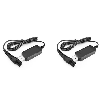 2X USB töltőcsatlakozó kábel HQ8505 tápkábel töltő elektromos adapter borotvákhoz 7120 7140 7160 7165 7141 7240