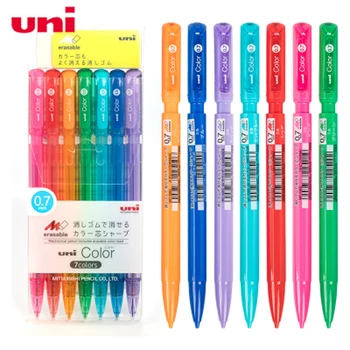 3 / 7DB JAPÁN UNI Új színes rajz mechanikus ceruza M5-102C színes ceruza ólom 0,5 / 0,7 mm PP anyag aranyos iskolai kellékek