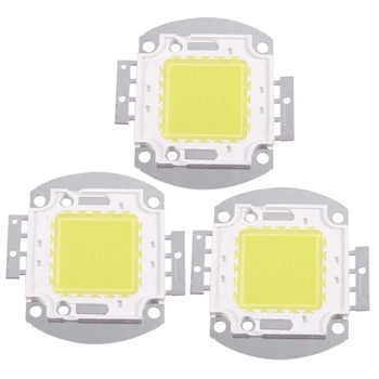 3X LED chip 100W 7500LM fehér izzó lámpa spotlámpa nagy teljesítményű integrált barkácsolás