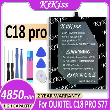 4850mAh KiKiss akkumulátor OUKITEL C18 pro C18pro S77 Bateria