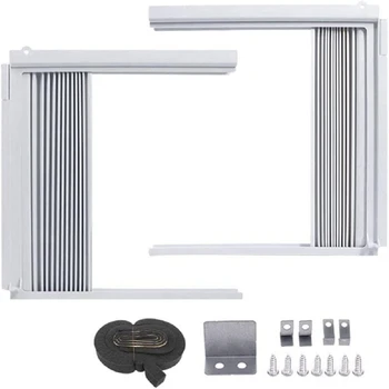  ablaklégkondicionáló oldalpanelek kerettel, szoba AC harmonika töltőfüggöny készlet Kerettel állítható tartozékok