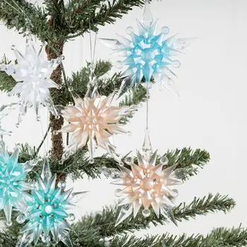 Ajándékok Prizmatikus karácsonyi csecsebecsék akril lakberendezés Sokszögű karácsony függő karácsonyfa dekoráció