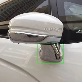 Car Stick hátsó szemöldök oldalsó üveg tükör díszítő keret esővédő napellenző ernyő ABS 2db Honda Fit Jazz 2014 2015 2016 2017