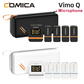 COMICA Vimo Q vezeték nélküli Lavalier mikrofon zajcsökkentő audio video felvevő mikrofon USB-C 3,5 mm-es port telefon kamerához