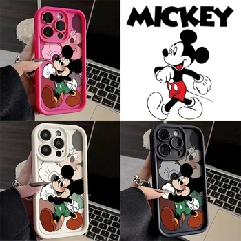 Disney Mickey egér telefontok IPhone 14-hez 15 Pro Max Plus anime tok IPhone 13-hoz 12 11 Tpu puha héjú védőtartozék