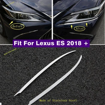 Első lökhárító fényszórók Lámpák Szemhéj szemöldökcsík burkolat Illik a Lexus ES 2018 - 2023 rozsdamentes acél külső tartozékokhoz