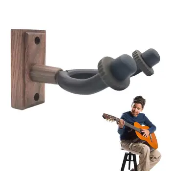 Gitár falra szerelhető akasztó fal Fa gitárhorog Fa fa alap gitár fali kijelző konzol akusztikus gitárokhoz ukulele