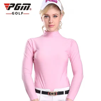 Golf női ruhák jégselyem pólók napvédelem hosszú ujjú fehér kék rózsaszín szürke 4 szín nyári viselet golf női ruházat