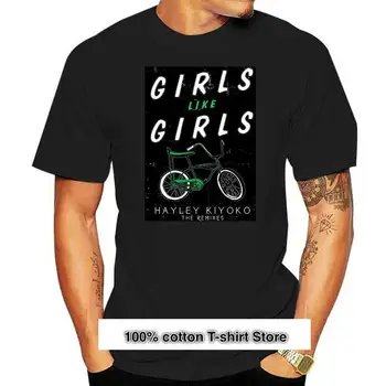 Hayley-camisetas de algodón Kiyoko para niñas, camisa de S-3XL a la moda, de color negro, Sz Pólók2022, 100% algodón, 2022