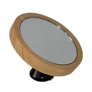  hordozható kávé vizuális megfigyelő tükör tömör fa mágneses talppal Könnyen tisztítható eszpresszó tükör 360 fokos forgatás