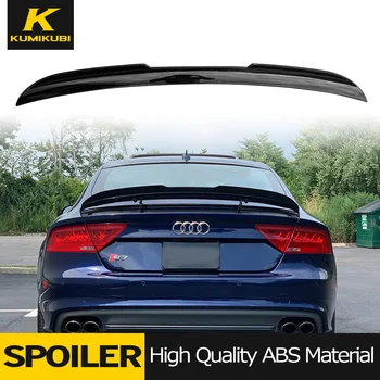 Hátsó spoiler 2012-2018-ra Audi A7 S7 RS7 V-Style fényes fekete hátsó csomagtérfedél spoiler szárny autó stílus 2013 2014 2015 2016 2017