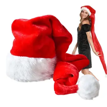 Karácsonyi Mikulás kalap extra hosszú ünnepi kalap meleg Mikulás kalap ünnepi partira Karácsonyi és újévi ünnepi parti
