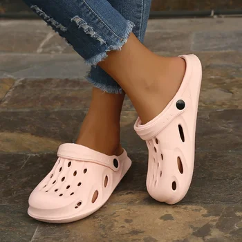 Lapos szandál nőknek Rózsaszín cipők Női nyári lábbeli Kényelmes fürdőszobai papucs Alkalmi 2023 hálószoba Sabot Aranyos