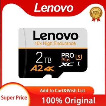 Lenovo 2TB A2 Micro TF SD kártya Nagy sebességű Flash memóriakártya 1TB 512GB 256GB 128GB vízálló SD kártya Memoria telefon kamera