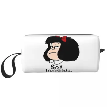 Mafalda Kawaii rajzfilm kozmetikai táska nőknek Sminktáskák utazási vízálló piperetáska szervező Merch