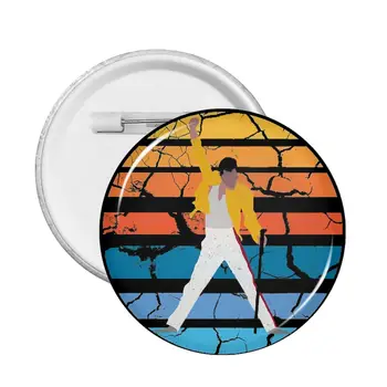 Naplemente Freddie Mercury énekes Soft Button tű Testreszabható brossBoyfriend dekoratív tű