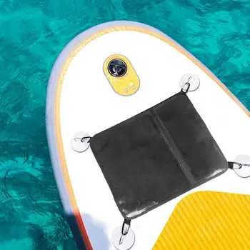 Paddleboard fedélzeti táska Vízálló hálós tárolótáska fogantyúval Szörf kiegészítők Evezős deszka táska kajakokhoz Hajók kenuk