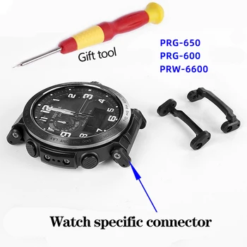 Refit óraszíj szíj műanyag adapter Casio Watch PRG-600 PRG-650 PRW-6600 PRG-600YB PRG600 sorozatú csatlakozó tartozékok