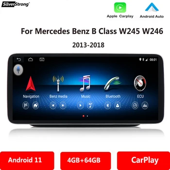 Silverstrong autórádió lejátszó Mercedes Benz B180 B200 W245 2013-2018 10.25'' W246 Android 12 autós tablet rádió Navi Carplay