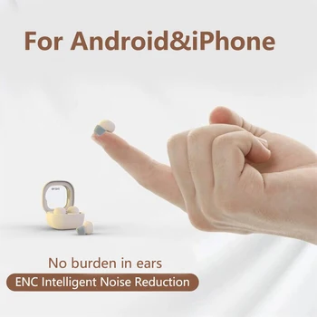 SK19 fejhallgató Bluetooth 5.3 valódi vezeték nélküli fülbe helyezhető fülhallgató Mini fülbe helyezhető zajszűrő láthatatlan alvó HiFi hangminőség