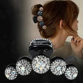 Strasszos hajkarom Nagy design hajtűhaj hajcsatok Luxus gyémánt haj kiegészítők Nők