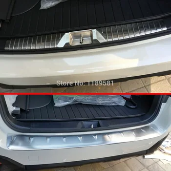 Subaru Outback 2015, 2016, 2017 rozsdamentes acél belső és külső hátsó lökhárító párkányvédő kárpitozáshoz Autó kiegészítők matricák