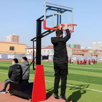 Tinédzserek Felnőtt kosárlabda állvány rúd magassága állítható állványkeret Kosárlabda karika játékok Iskolai sport Játszótéri felszerelés