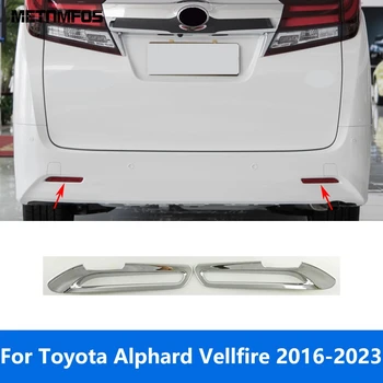 Toyota Alphard Vellfire 2016-2020 2021 2022 2023 króm hátsó ködlámpa lámpa burkolat burkolat ködlámpa keret kiegészítők autó stílus