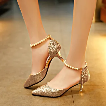 Trend Hegyes orrú esküvői menyasszony Magas sarkú cipő Női parti öszvérek Elegáns női szivattyúk Designer cipők Szexi ruha cipők