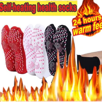 Téli önmelegedő zokni Nők Férfi meleg zokni Mágnesterápia Egészségügy Meleg lábú zokni Masszázs Sí sportzokni