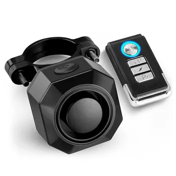 USB újratölthető kerékpáros riasztás távoli, 110DB hangos vezeték nélküli lopásgátló rezgés mozgásérzékelő Jármű biztonsági riasztás