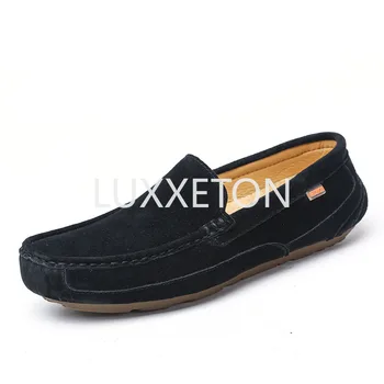 velúr bőr férfi naplopók Luxus 2022 Alkalmi cipő férfiaknak Hajócipők Kézzel készített férfi Slipon vezetési cipők Férfi mokaszinok Zapatos