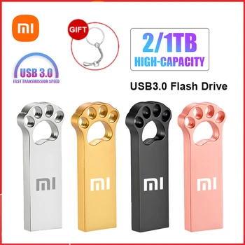 XIAOMI Flash meghajtók 1TB 2TB csúszásmentes nagy sebességű USB 3.0 PenDrive USB Stick Key Memoria USB Memory Stick adapter laptop / telefon
