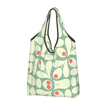 Újrafelhasználható Orla Kiely bevásárlótáskák élelmiszerekhez Összecsukható egyszerűség Élelmiszerboltok táskái Mosható nagy táskák