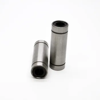 8db / lot LM8LUU hosszú típusú 8 mm-es lineáris mozgású golyóscsapágyas csúszópersely DIY CNC alkatrészekhez 8 mm-es lineáris tengelyhez