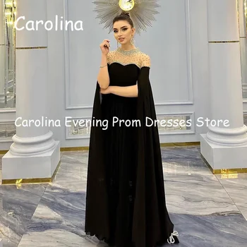 Carolina Sifon: A-vonalú O-nyakú gyöngyök, bokahossz, luxusbáli ruha, estélyi forma, elegáns, csinos partiruha nőknek 2023