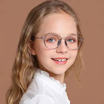 Gyermek kék fényt blokkoló szemüveg Honey Girls Ultra Light TR szilikon szemüvegkeret Gyerekek egyedi rövidlátó hiperopiás szemüveg