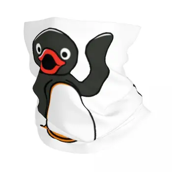 Noots Pingu Bandana nyakszárvédő nyomtatott pingvin rajzfilm gyerekek aranyos vicces arc sál multifunkcionális balaclava lovaglás Uniszex felnőtt