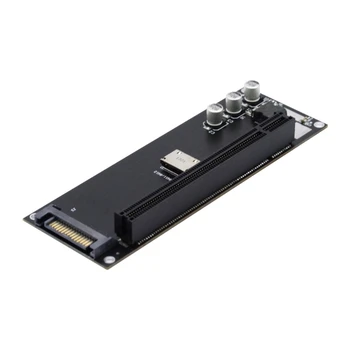 NVMe M.2 SSD PCIe x16 adapter bővítőkártya SFF-8611 PCIe kiemelő kártya