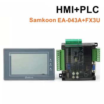 Original Tablero de control industrial samkoon EA-043A HMI, pantalla t ctil de 4,3 pulgadas y serie FX3U PLC