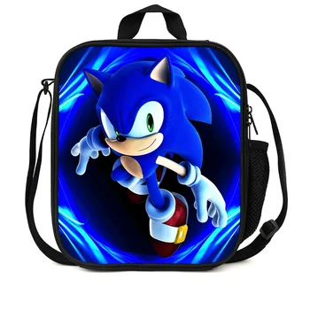Sonic uzsonnás táska Új fiúk lányok anime rajzfilm iskolai táska Mochila uzsonnás táska fiúk és lányok hátizsák világító cipzár gyönyörű