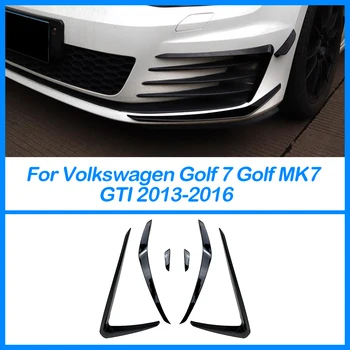 Volkswagen Golf7 MK7 GTI 2013 2014 2015 2016 hűtőrács első lökhárító légkés Külső karosszéria készlet kiegészítők Fényes fekete ABS